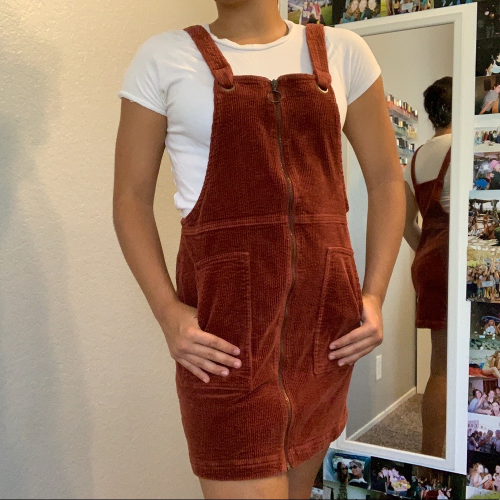 corduroy overall dress
